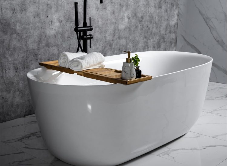 Bồn Tắm Freestanding Acrylic Bathtub CURVED MW8223S-170