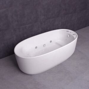 Bathroom Acrylic Massage Bathtub CURVED - MW8311B-170.MS