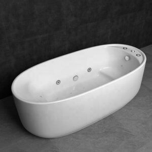 Bathroom Acrylic Massage Bathtub CURVED - MW8311B-170.MS