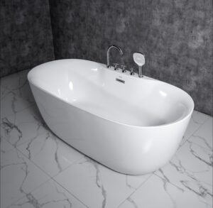 Bathroom Freestanding Acrylic Bathtub CURVED MW8237F-170