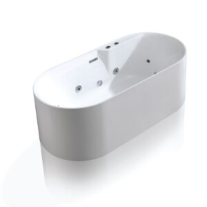 Bathroom Acrylic Massage Bathtub CURVED - MW8305B-180.MS