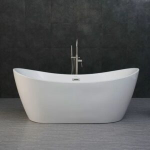 Bathroom Freestanding Acrylic Bathtub CURVED - MW8207B-180