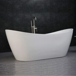 Bathroom Freestanding Acrylic Bathtub CURVED - MW8207B-180