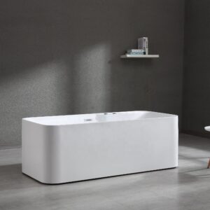 Bathroom Acrylic Massage Bathtub CURVED MW8166B-170.MS