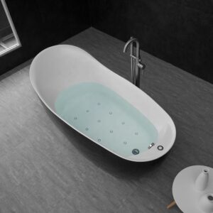 Bathroom Acrylic Massage Bathtub CURVED - MW8213-170WB.MS