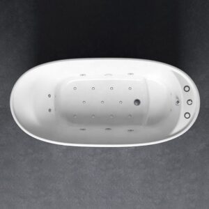 Bathroom Acrylic Massage Bathtub CURVED - MW8311B-170.MS