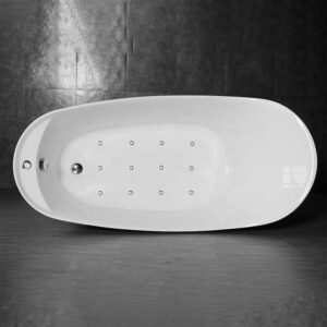 Bathroom Acrylic Massage Bathtub CURVED - MW8213-170.MS