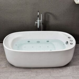 Bathroom Acrylic Massage Bathtub CURVED - MW8311B-170.MS