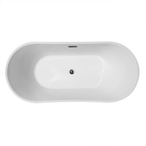 Bathroom Freestanding Acrylic Bathtub CURVED - MW8207B-150