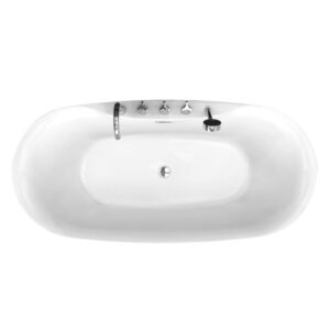 Bathroom Freestanding Acrylic Bathtub CURVED MW8237F-170