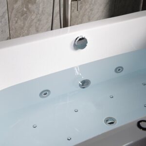 Bathroom Acrylic Massage Bathtub CURVED MW8215B-170.MS