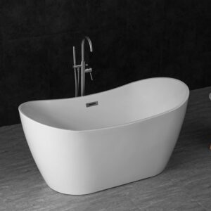 Bathroom Freestanding Acrylic Bathtub CURVED - MW8207B-150