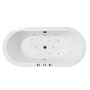 Bathroom Acrylic Massage Bathtub CURVED MW8215B-170.MS