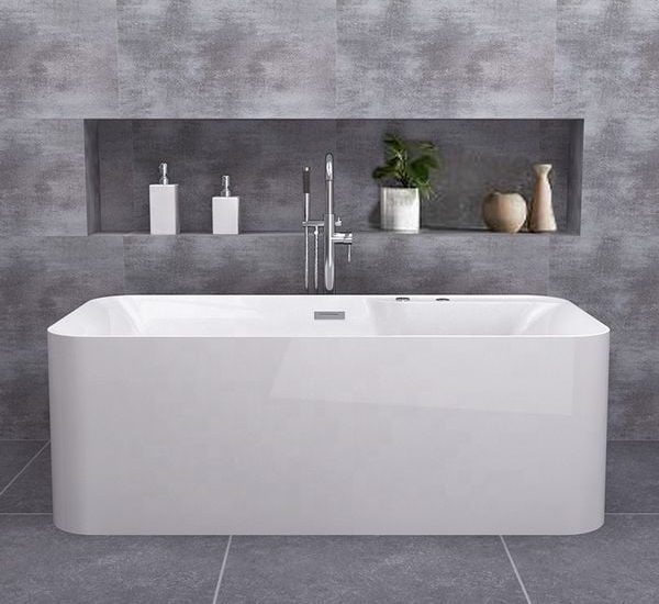 Bathroom Acrylic Massage Bathtub CURVED MW8166B-170.MS