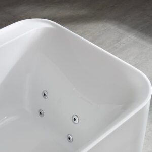 Bathroom Acrylic Massage Bathtub CURVED MW8166B-170.MS