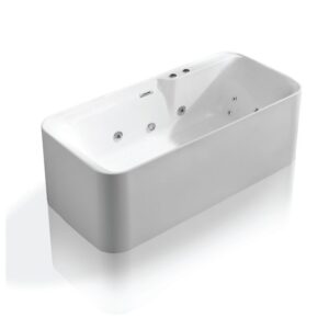 Bathroom Acrylic Massage Bathtub CURVED MW8166B-170.MS