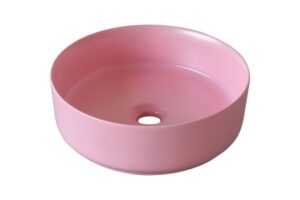 Chậu rửa mặt màu hồng tròn 8456Pink