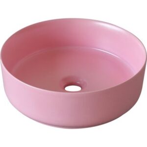 Chậu rửa mặt màu hồng tròn 8456Pink