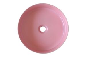 Chậu rửa mặt màu hồng tròn 8456Pink